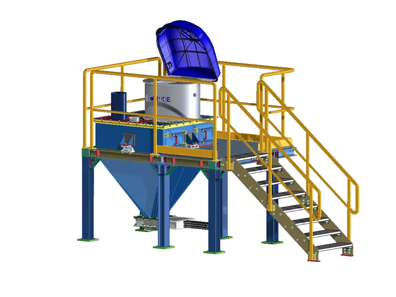 Förderband mit Antriebseinheit für Schüttgut von Maschinenbau Wüst GmbH